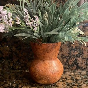 Wooden Vase. Handmade one of a kind Made out of a burl of a tree. Unique texture